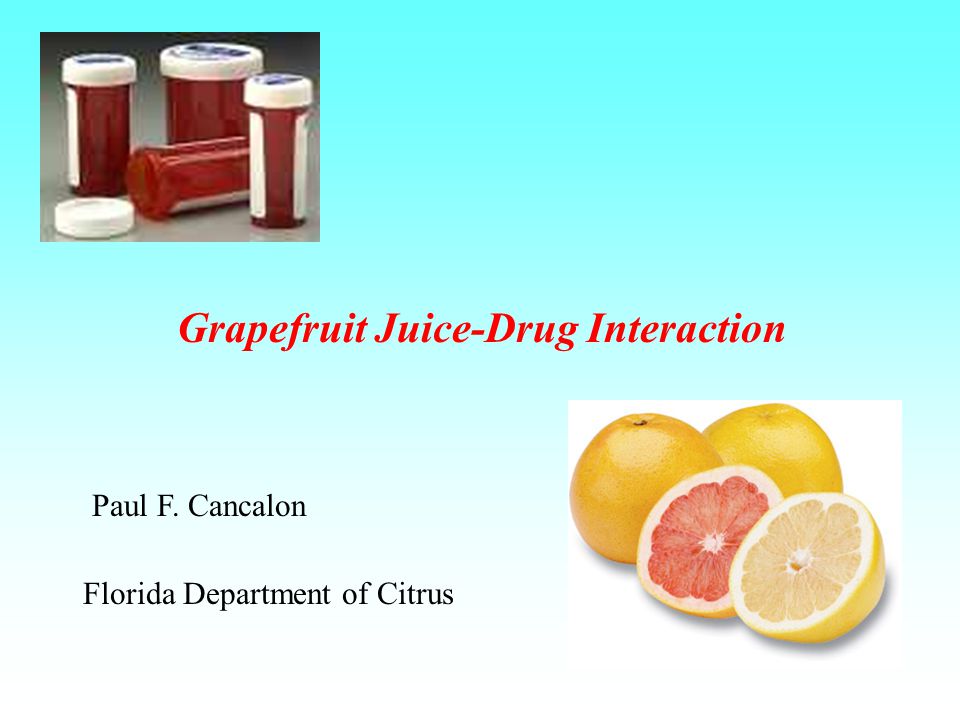 Xanax Interaction With Grapefruit